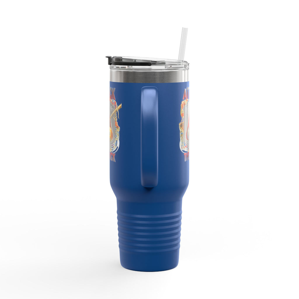Attack the Rack 40oz Insulated Travel Mug — Pool Cue Billiards Tumbler