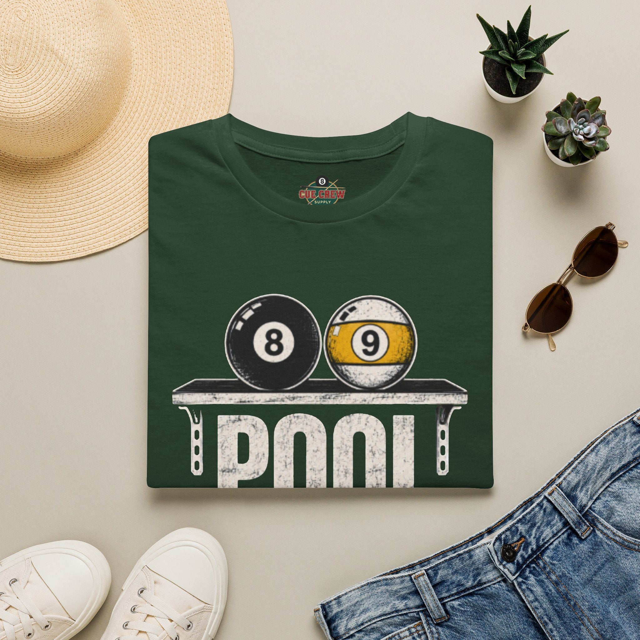 Pool Skills Sold Separately Funny Billiards T-Shirt | Front Print Only | 8 Ball & 9 Ball Graphic Unisex Tee
