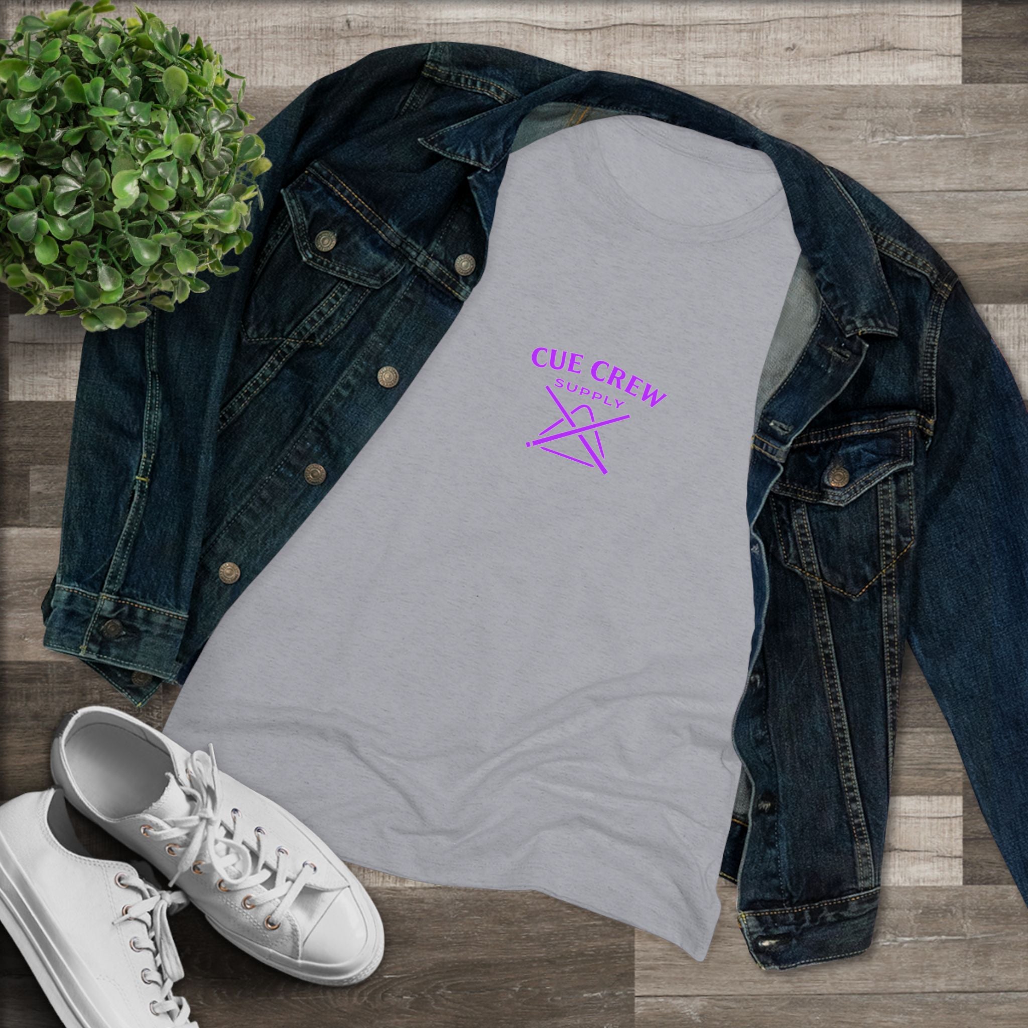 Bow Down - The Table Has A Queen Next Level Women's Tri-Blend Tee
