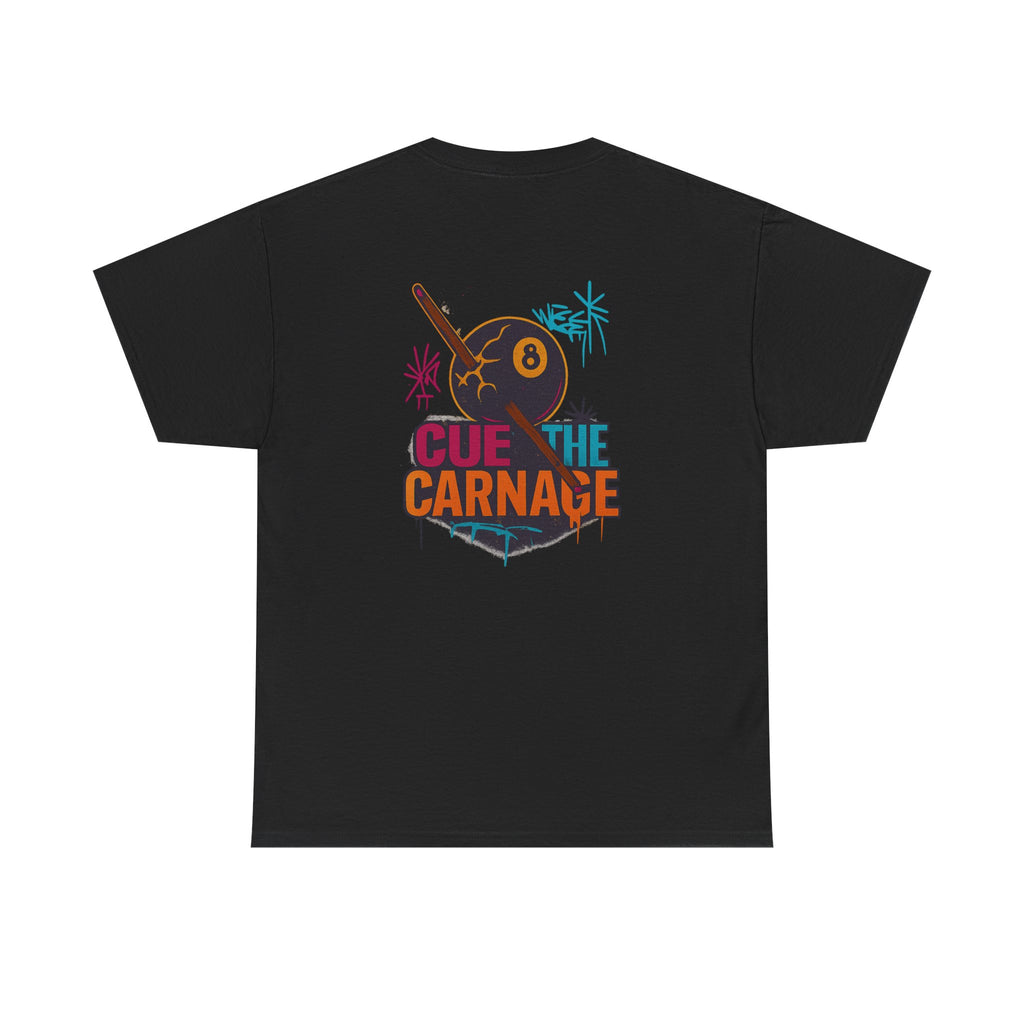 Cue the Carnage Billiards Tee