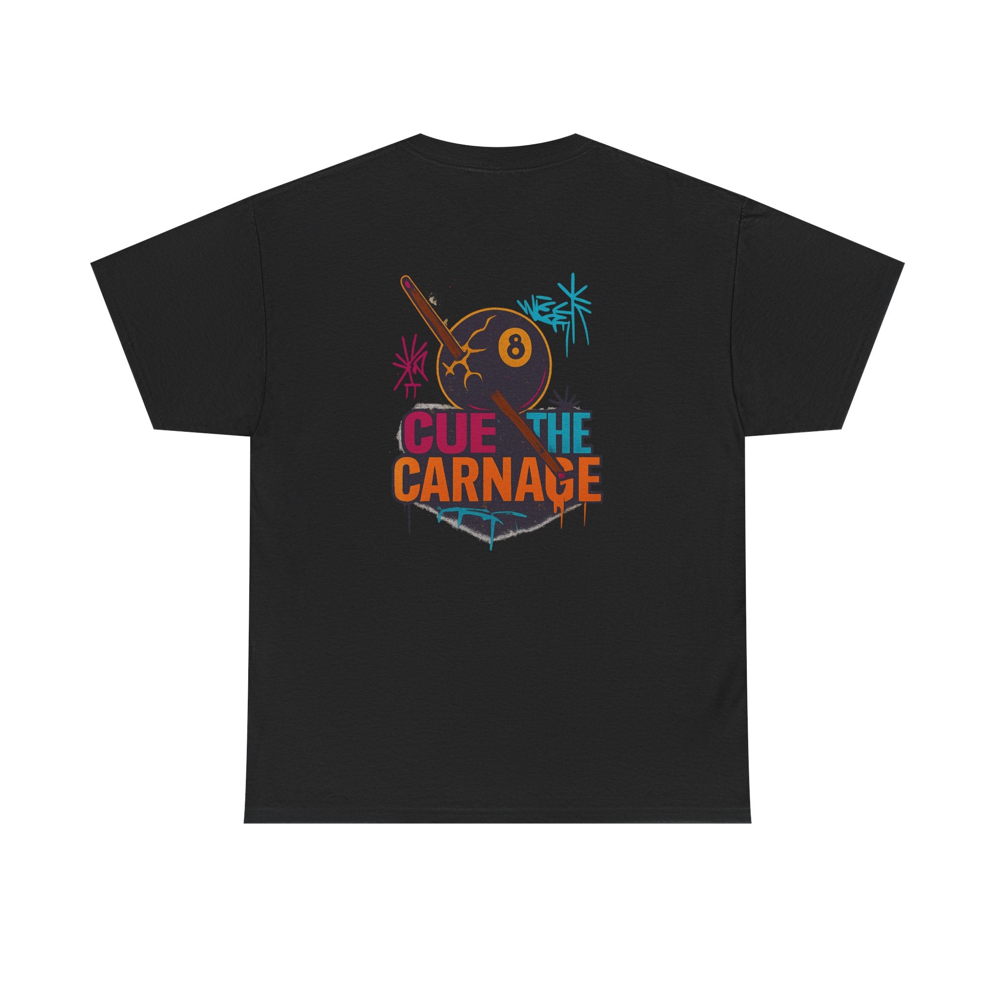Cue the Carnage Billiards Tee