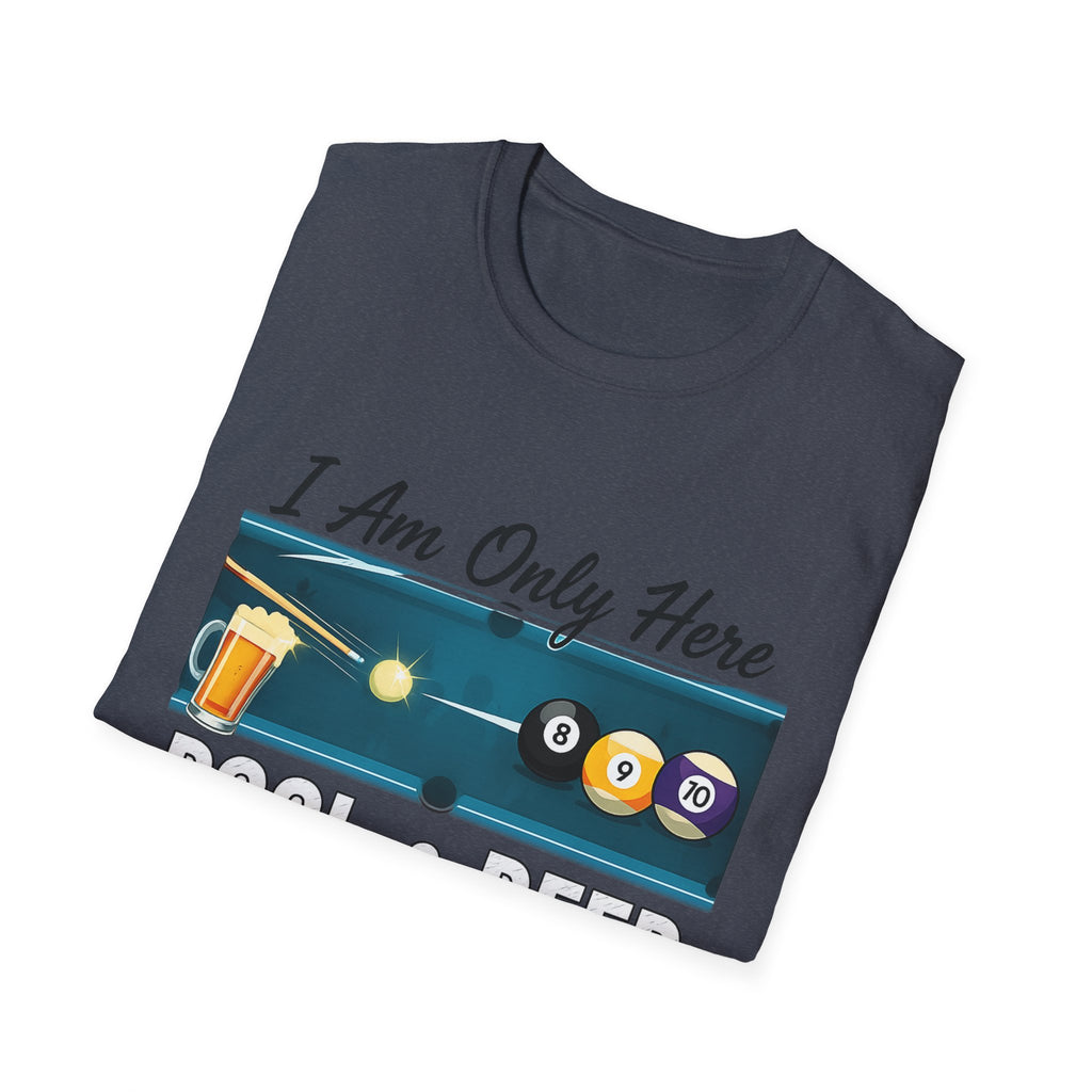 I Am Here Pool & Beer Billiards Core Line Gildan Tee