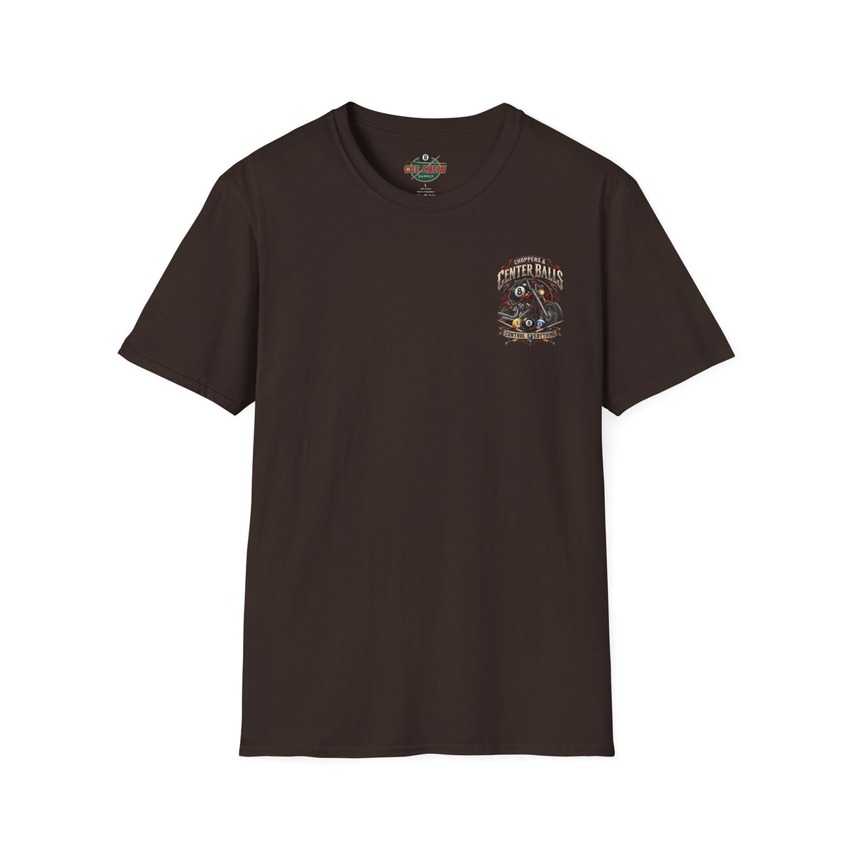 Choppers & Center Balls Billiards Motorcycle T-Shirt