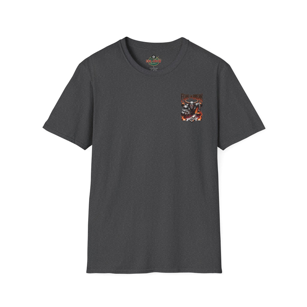 Fear The Break Demon Billiards T-Shirt | Fiery Pool Player Graphic Tee | Front & Back Print