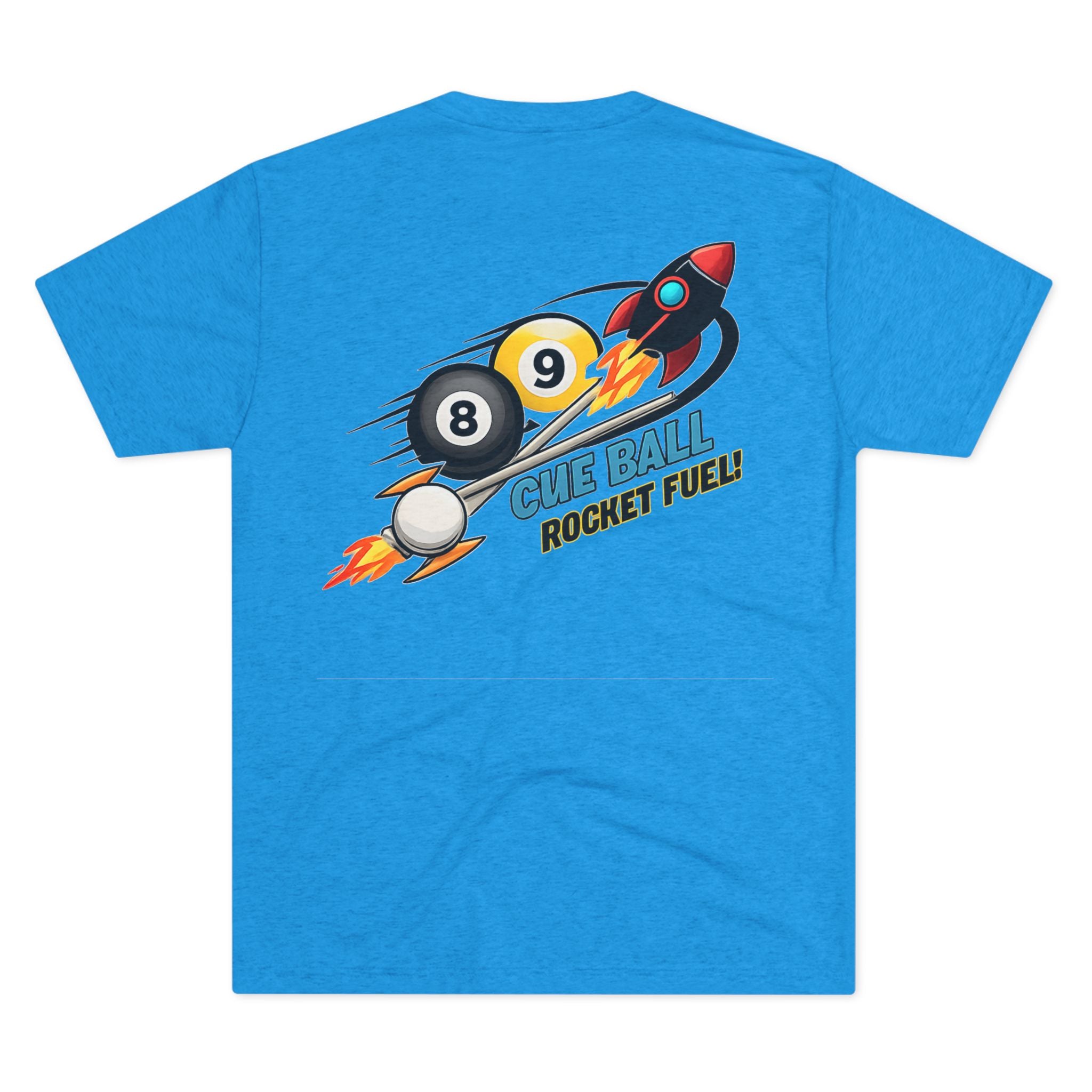 Cue Ball Rocket Fuel Billiards Tri-Blend Tee