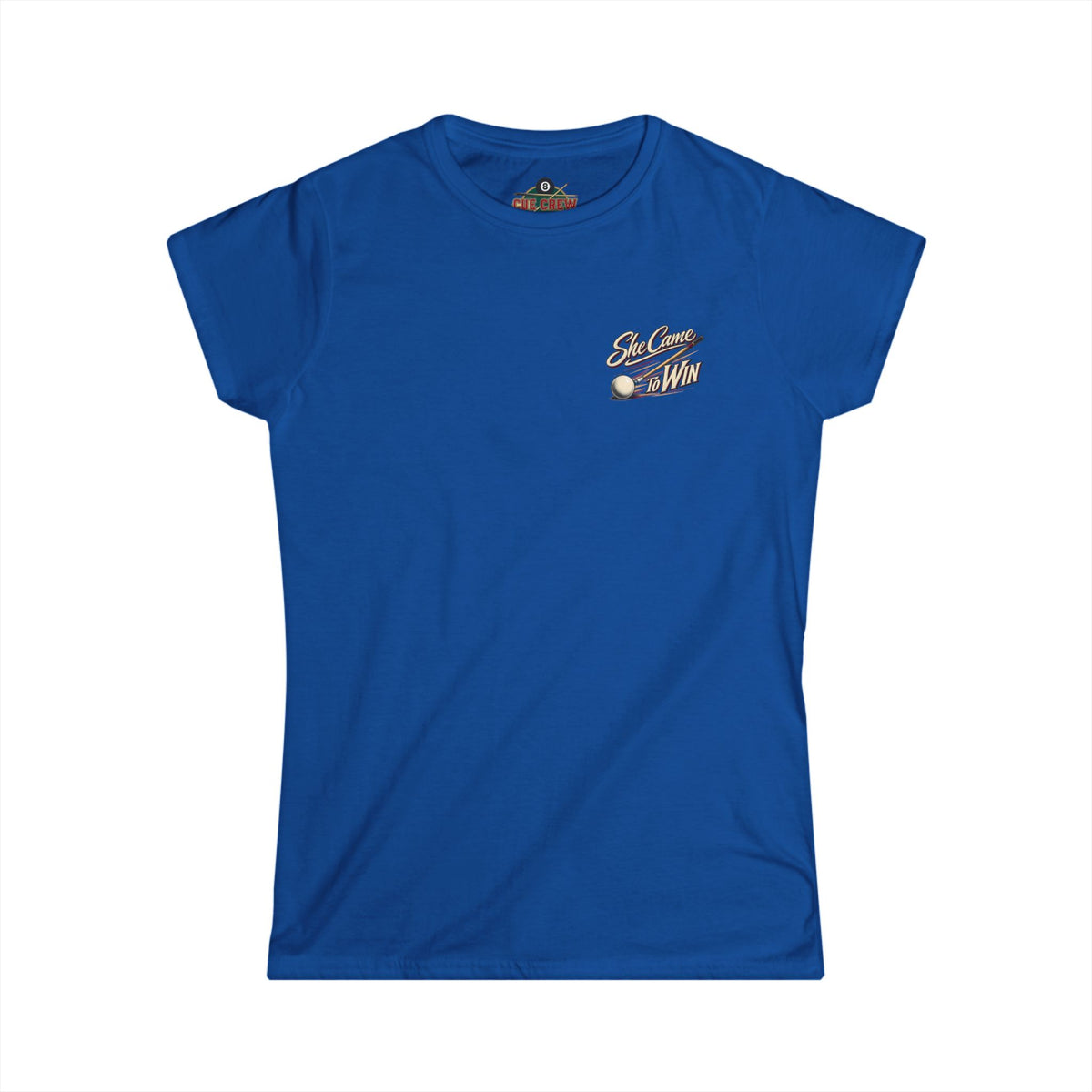 She Came To Win Women’s Billiards T-Shirt – Front & Back Pool Tee