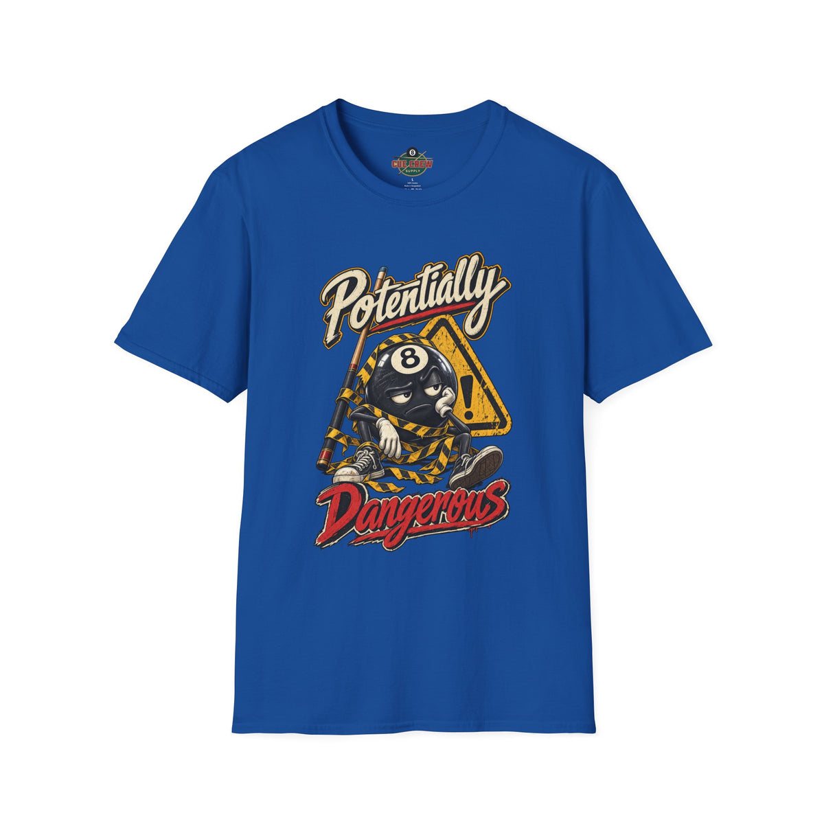 Potentially Dangerous – Funny 8-Ball Billiards T-Shirt – Pool Player Tee