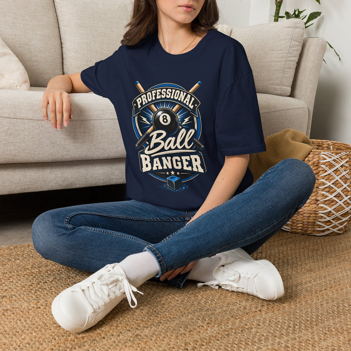 Professional Ball Banger – Funny Billiards T-Shirt – Pool Player Tee