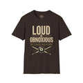 Loud & Obnoxious But a Good Pool Player Funny Billiards T-Shirt – Vintage 8 Ball Graphic Front Print Only Tee