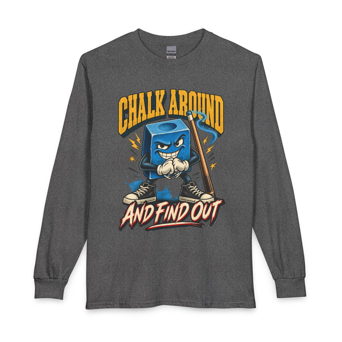 Chalk Around and Find Out – Billiards Long Sleeve T-Shirt CCS-ELST-003