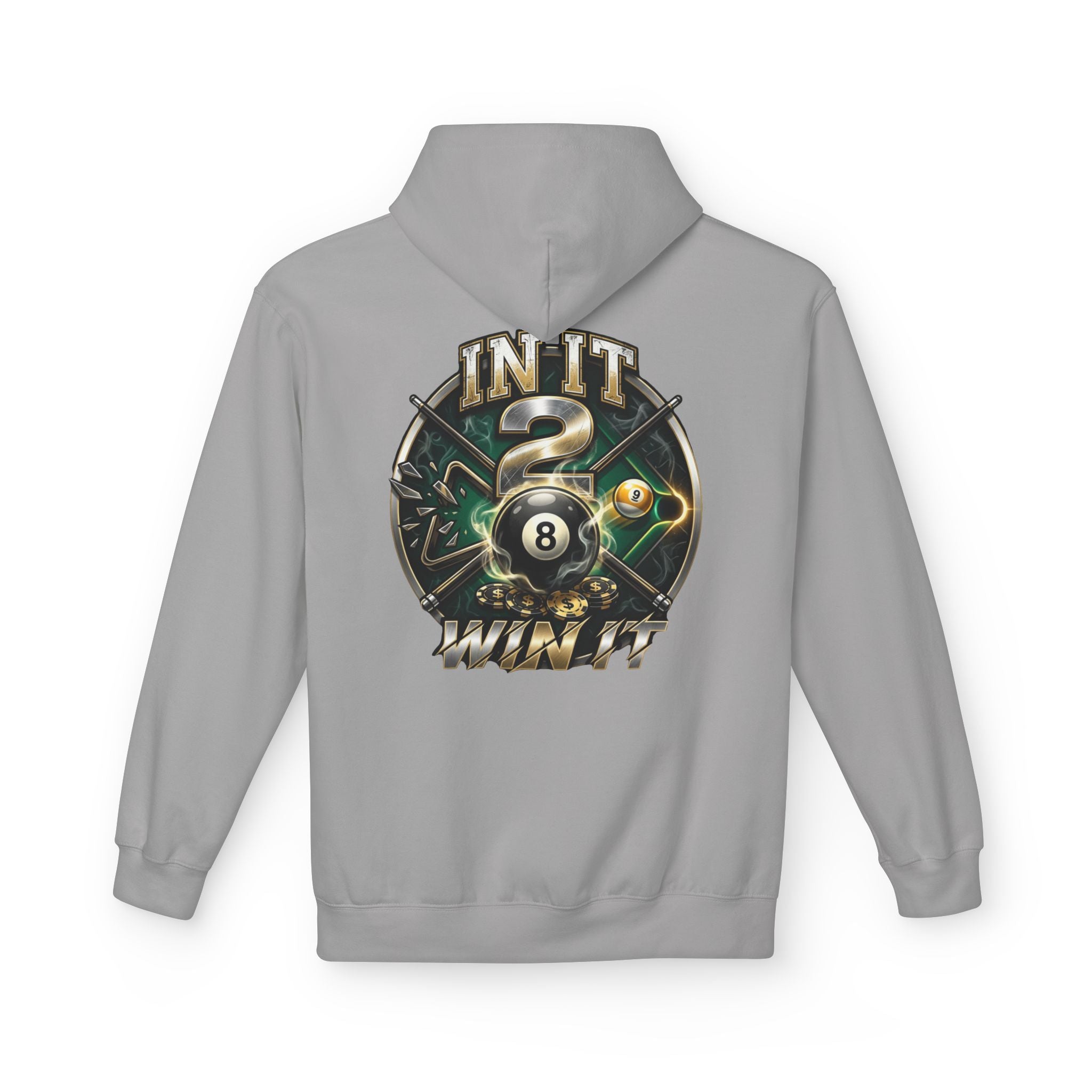 In It 2 Win It Pool Player Hoodie | Lucky 8 Ball & 9 Ball Billiards Graphic Hoodie | Cue Crew Supply