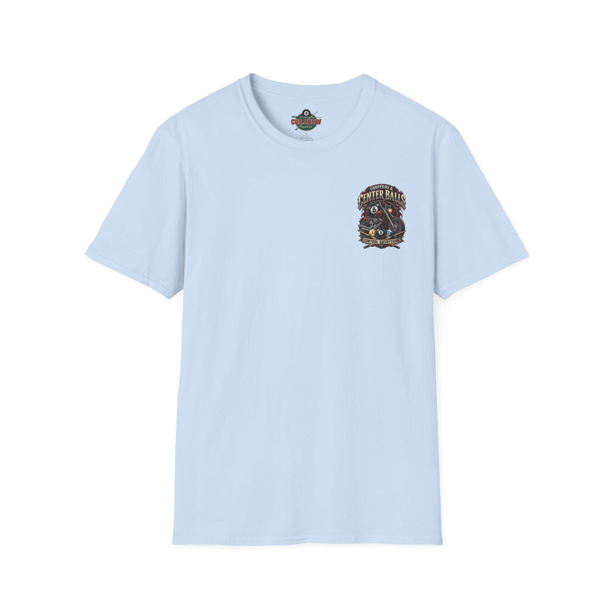 Choppers & Center Balls Billiards Motorcycle T-Shirt