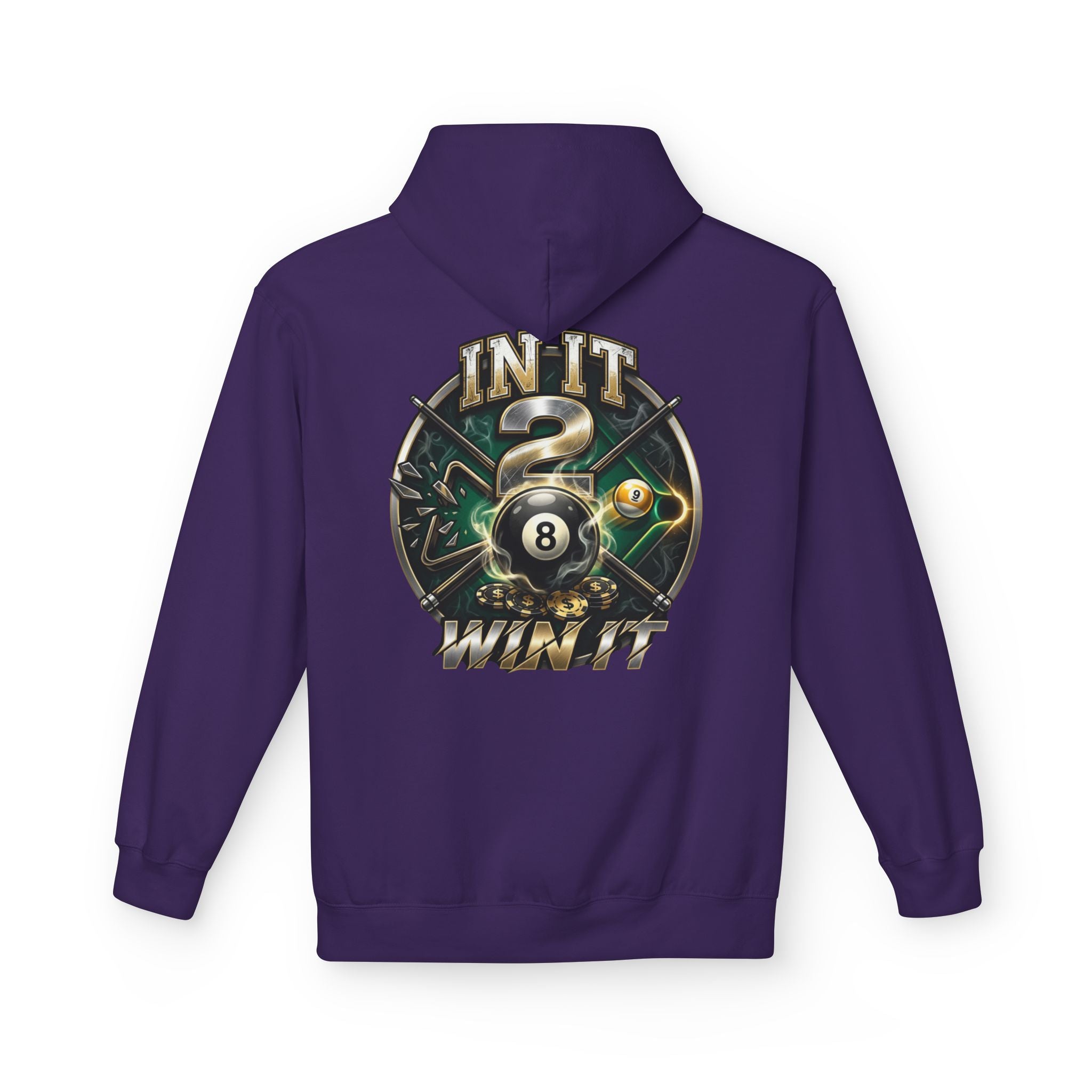 In It 2 Win It Pool Player Hoodie | Lucky 8 Ball & 9 Ball Billiards Graphic Hoodie | Cue Crew Supply