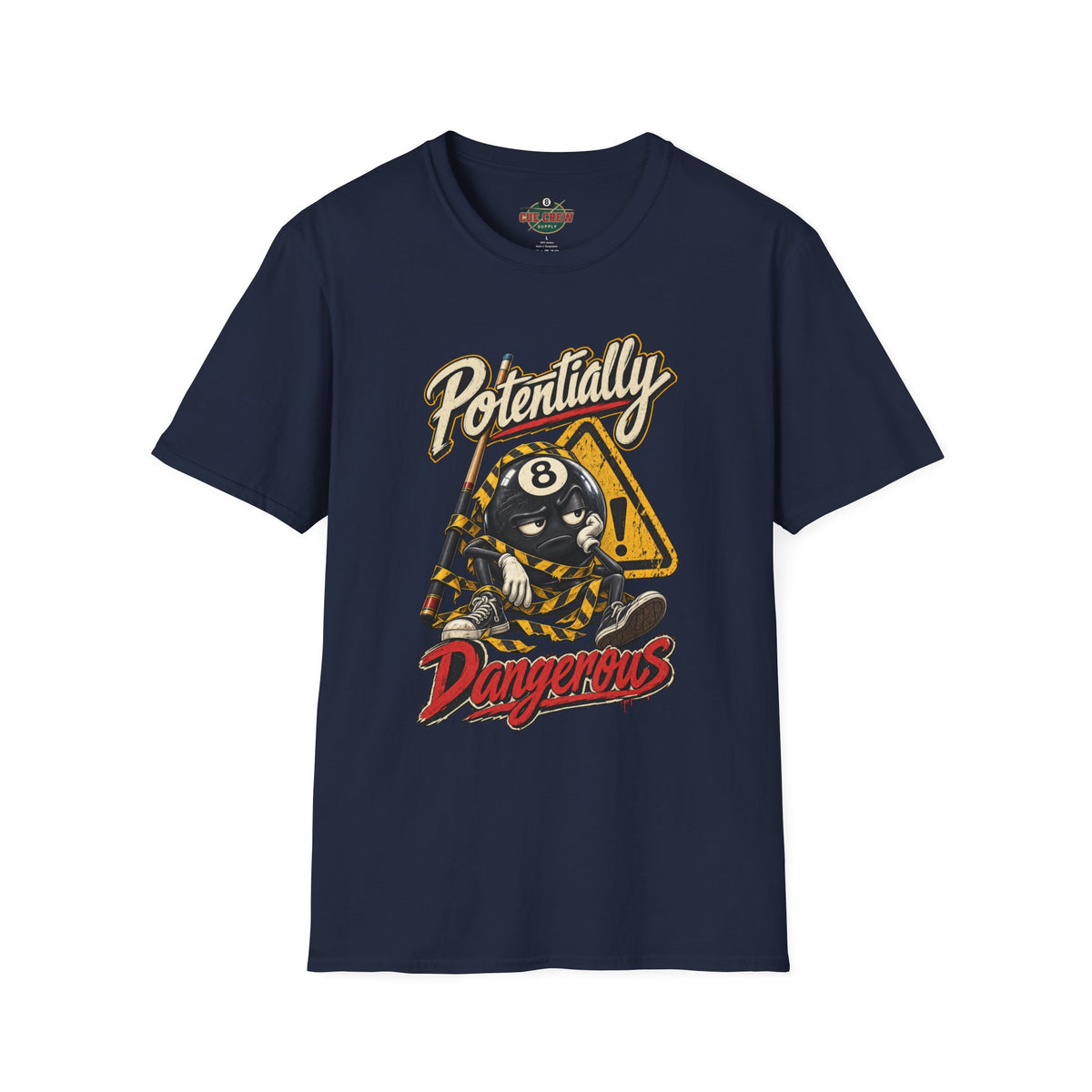 Potentially Dangerous – Funny 8-Ball Billiards T-Shirt – Pool Player Tee
