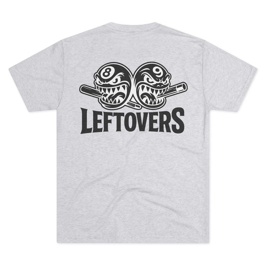 Leftovers Black Logo Chompers Next Level Tri-Blend Tee