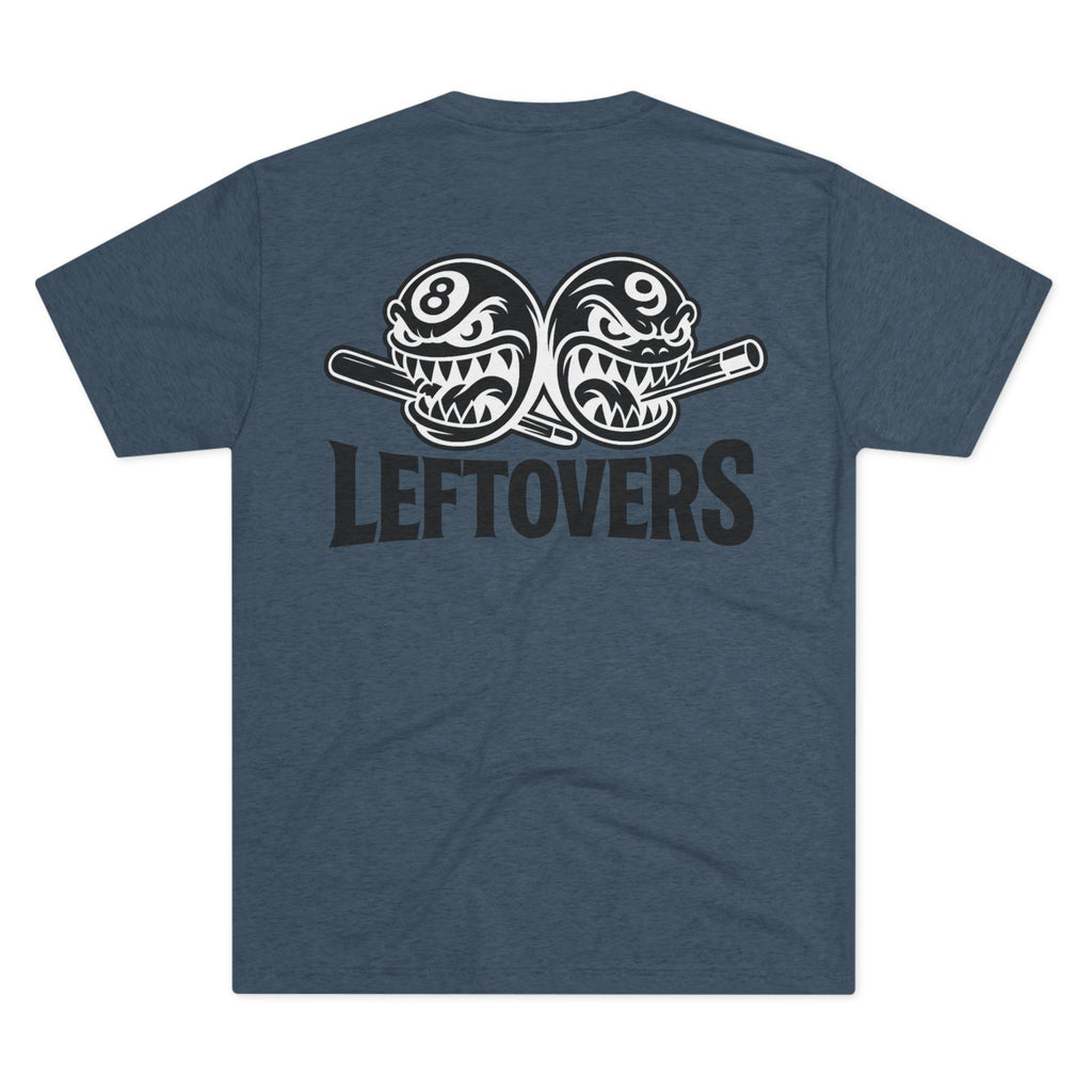 Leftovers Black Logo Chompers Next Level Tri-Blend Tee