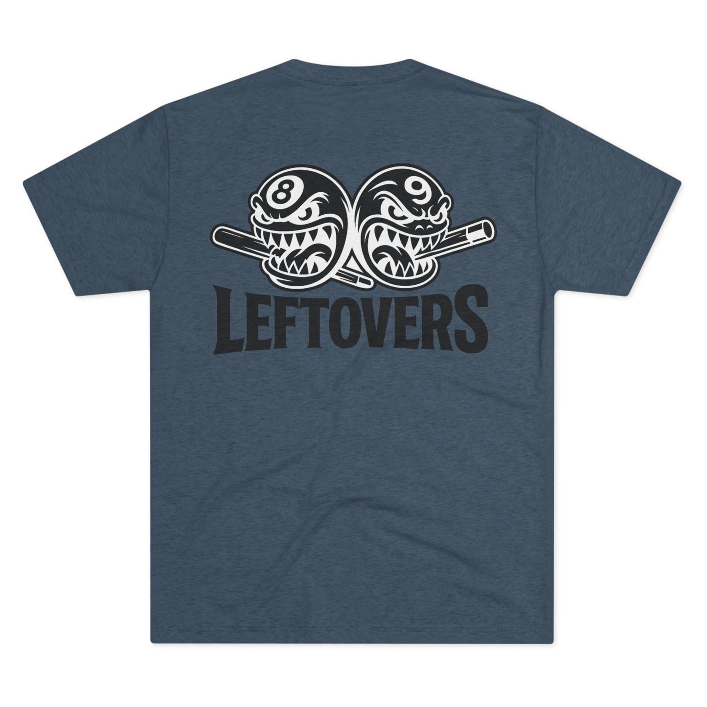 Leftovers Black Logo Chompers Next Level Tri-Blend Tee