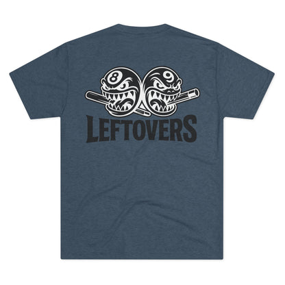 Leftovers Black Logo Chompers Next Level Tri-Blend Tee