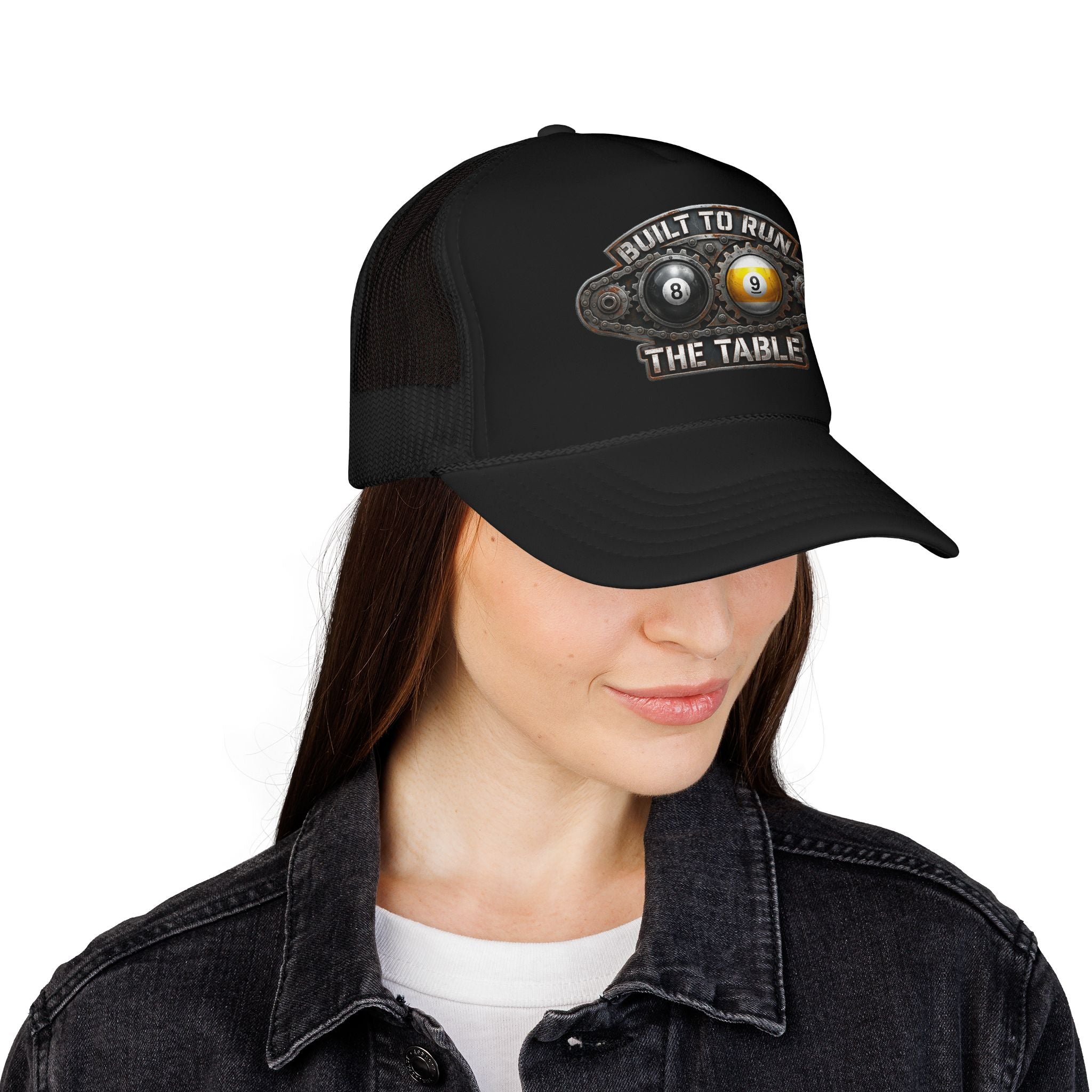 Built to Run the Table OTTO 39-165 Foam Trucker Hat – Billiards Snapback