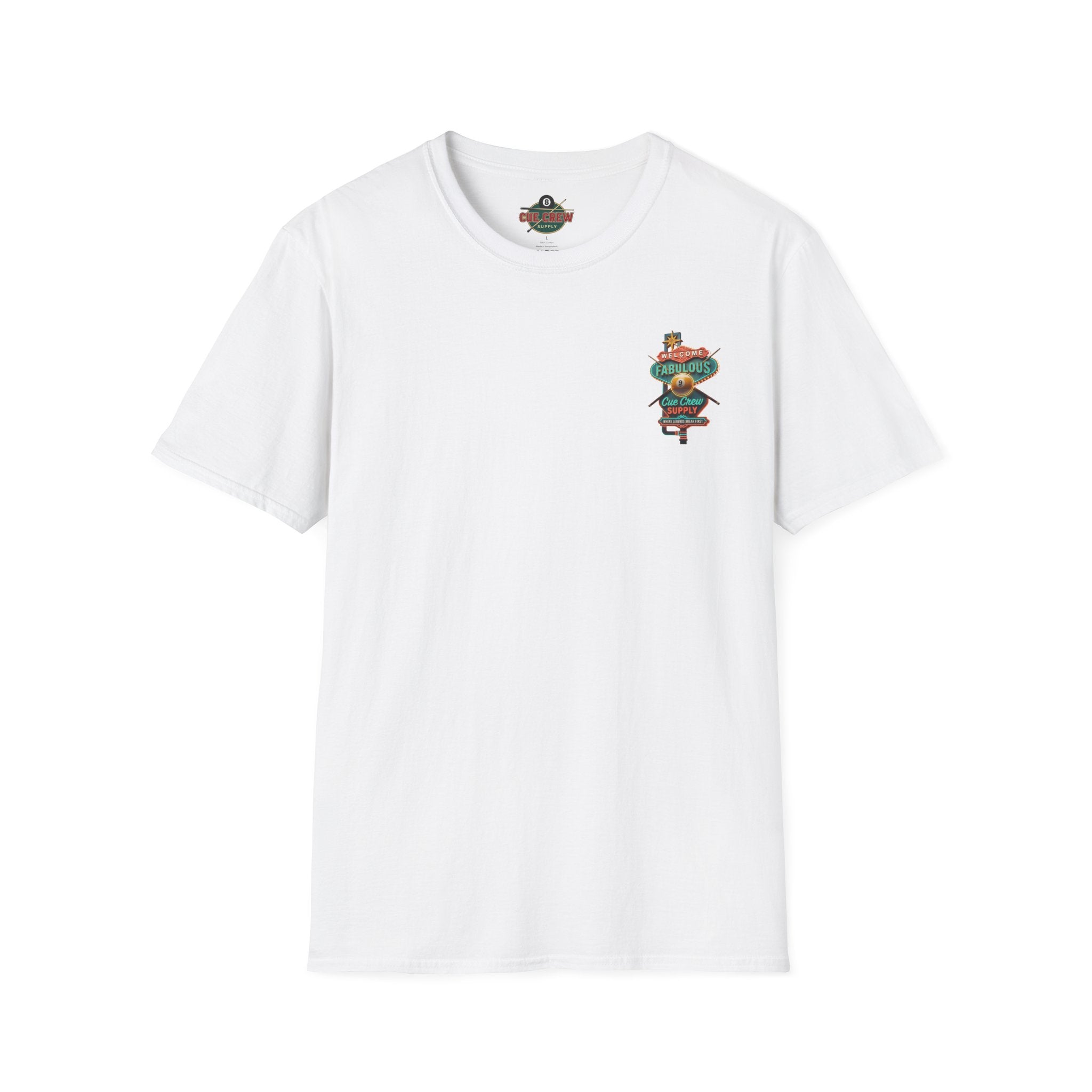 Welcome to Fabulous Cue Crew Supply Billiards T-Shirt | Las Vegas Pool Player Graphic Tee | Front & Back Print