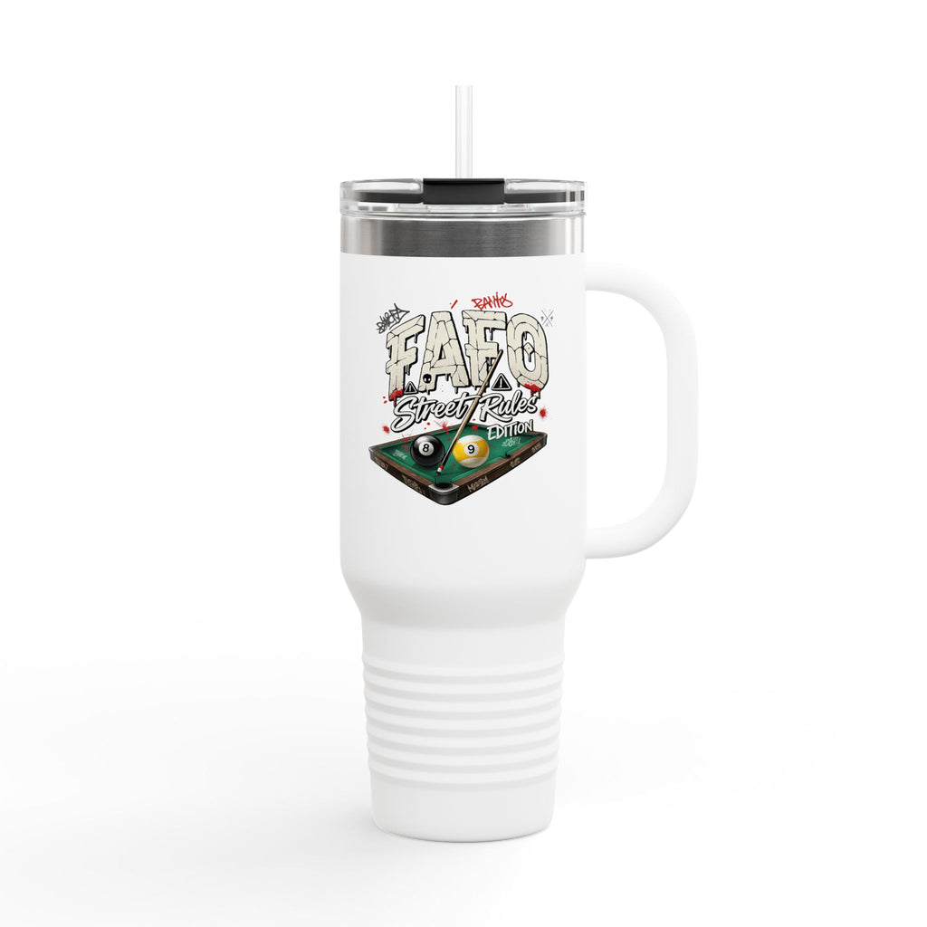 F Around Find Out Street Edition Billiards 40 oz. Tumbler