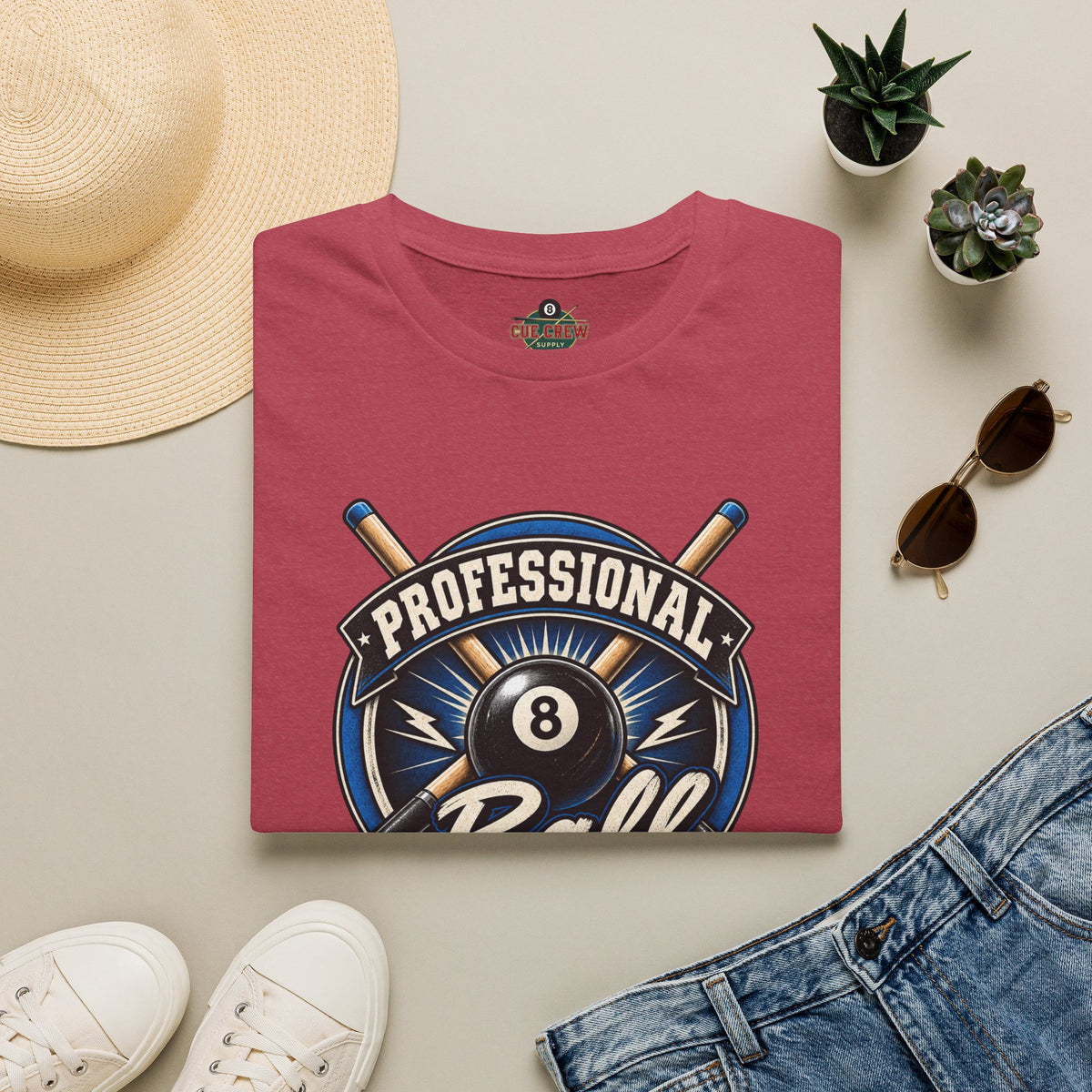 Professional Ball Banger – Funny Billiards T-Shirt – Pool Player Tee