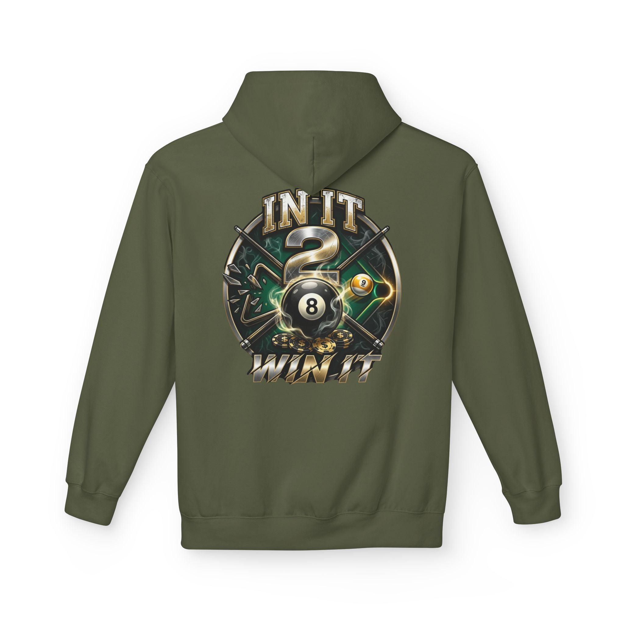 In It 2 Win It Pool Player Hoodie | Lucky 8 Ball & 9 Ball Billiards Graphic Hoodie | Cue Crew Supply