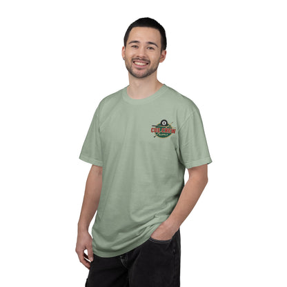 Tradition Meets Precision Pool 8-Ball Crest Comfort Colors Tee