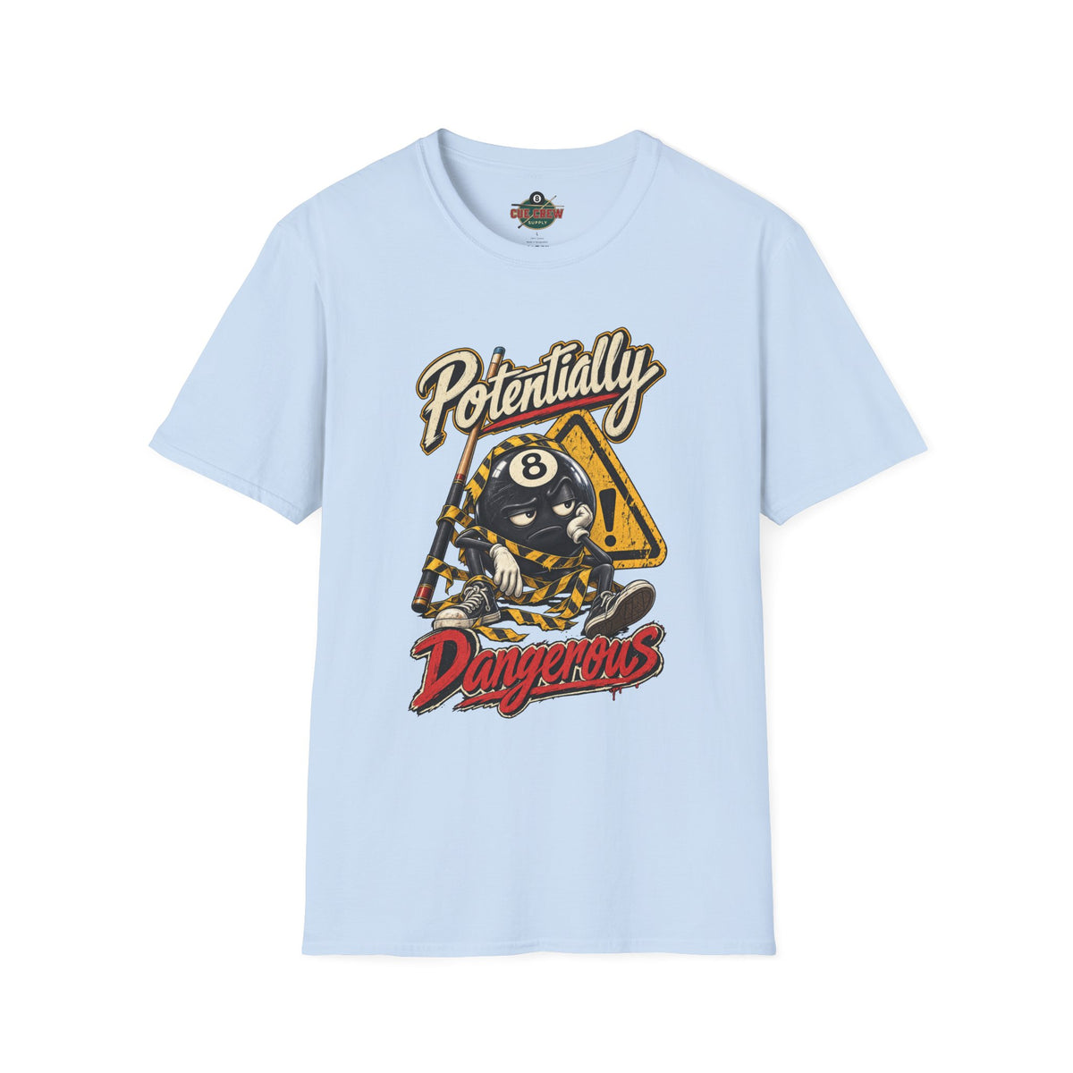 Potentially Dangerous – Funny 8-Ball Billiards T-Shirt – Pool Player Tee