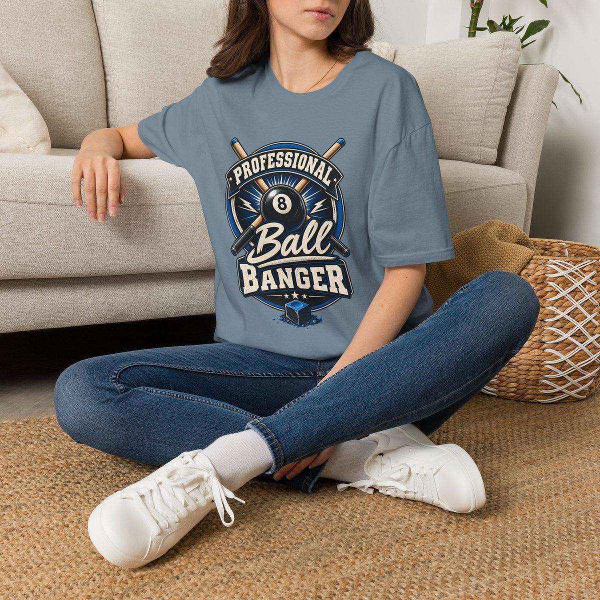 Professional Ball Banger – Funny Billiards T-Shirt – Pool Player Tee