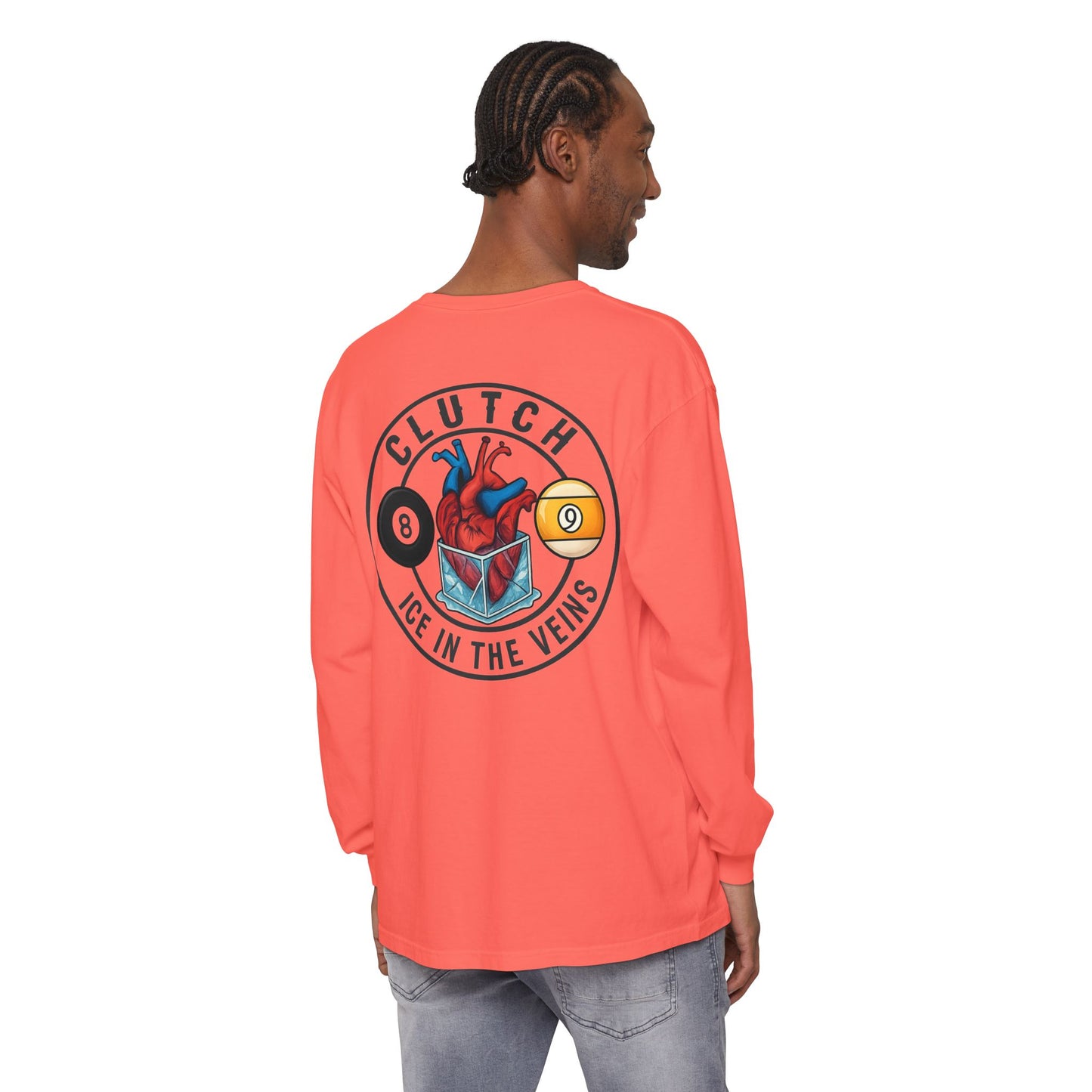 Clutch Ice in the Veins V2 Comfort Colors Long Sleeve Tee