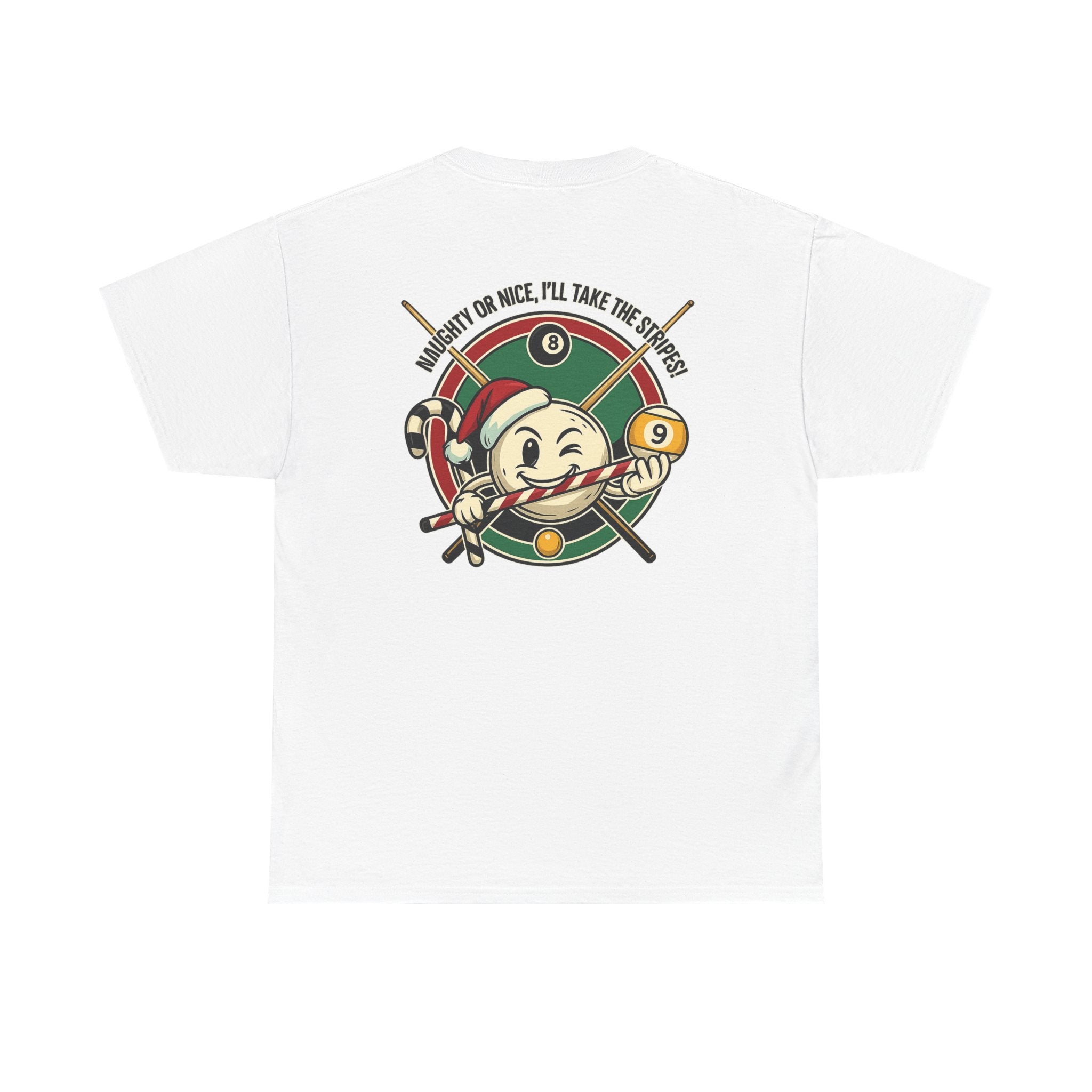 Naughty Or Nice, I'll Take The Stripes Gildan Billiards Tee