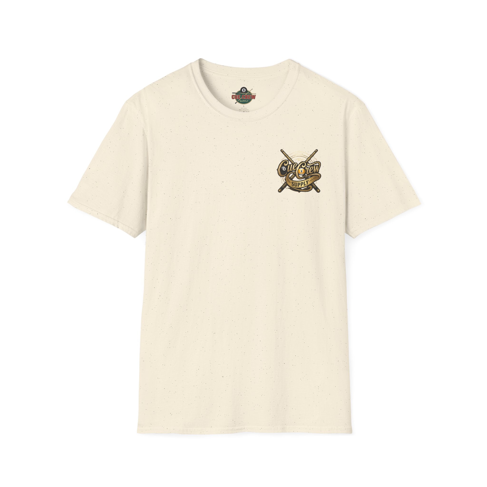 Cue Crew Supply Signature Billiards T-Shirt | Premium Pool Player Graphic Tee | Front & Back Print
