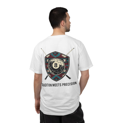 Tradition Meets Precision Pool 8-Ball Crest Comfort Colors Tee