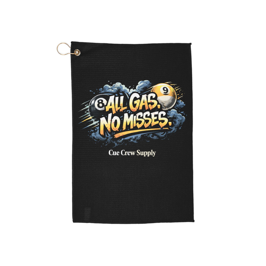 All Gas No Misses Billiards Hand & Cue Towel