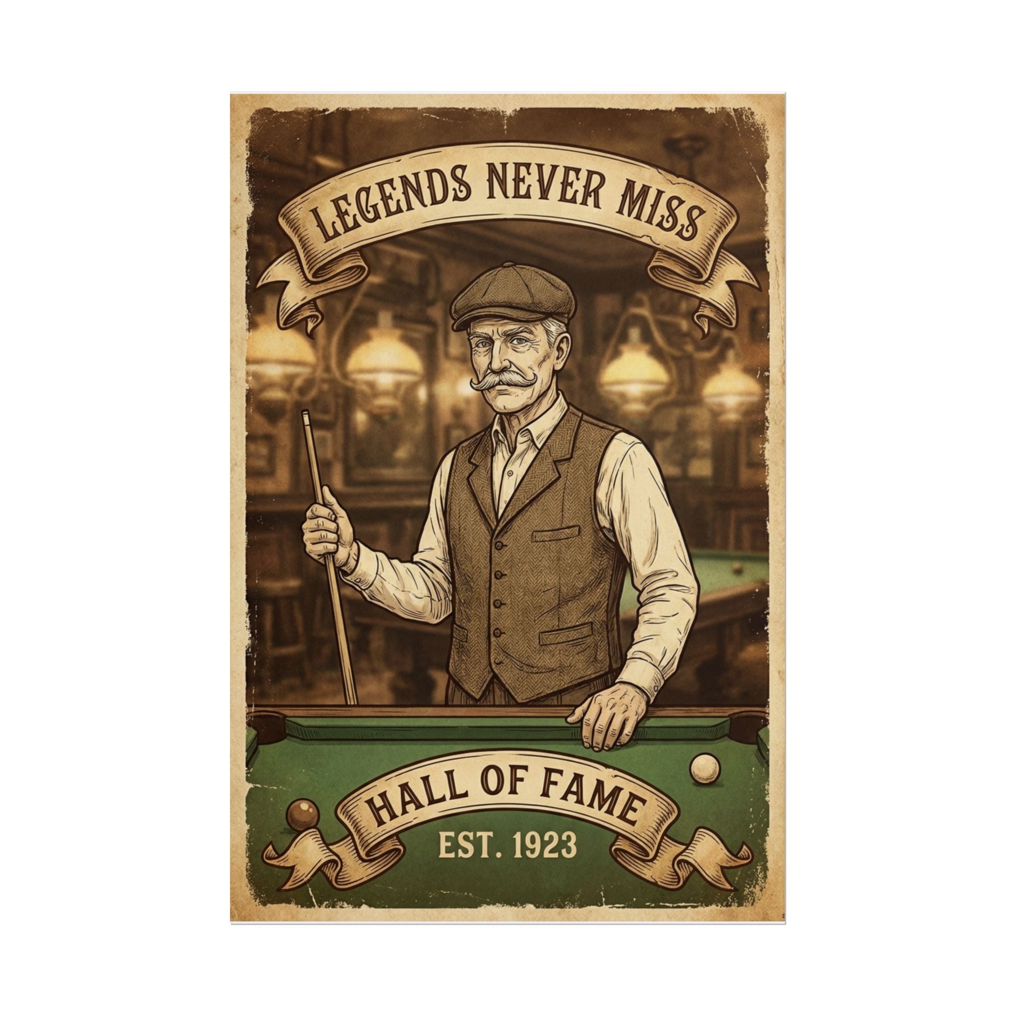 Legends Never Miss - Rolled Poster 24"x36"