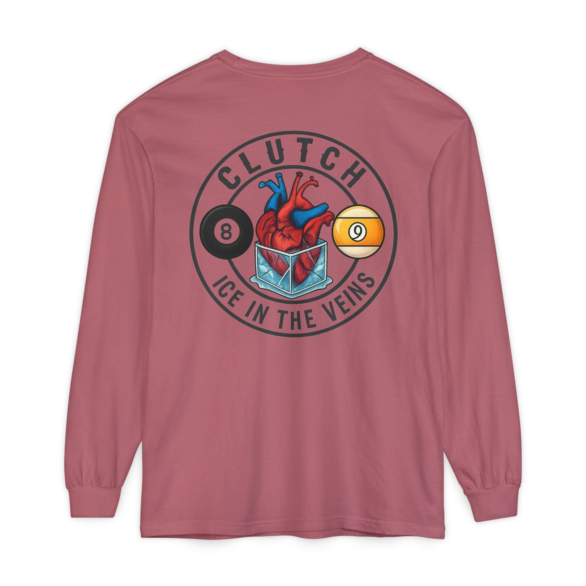 Clutch Ice in the Veins V2 Comfort Colors Long Sleeve Tee