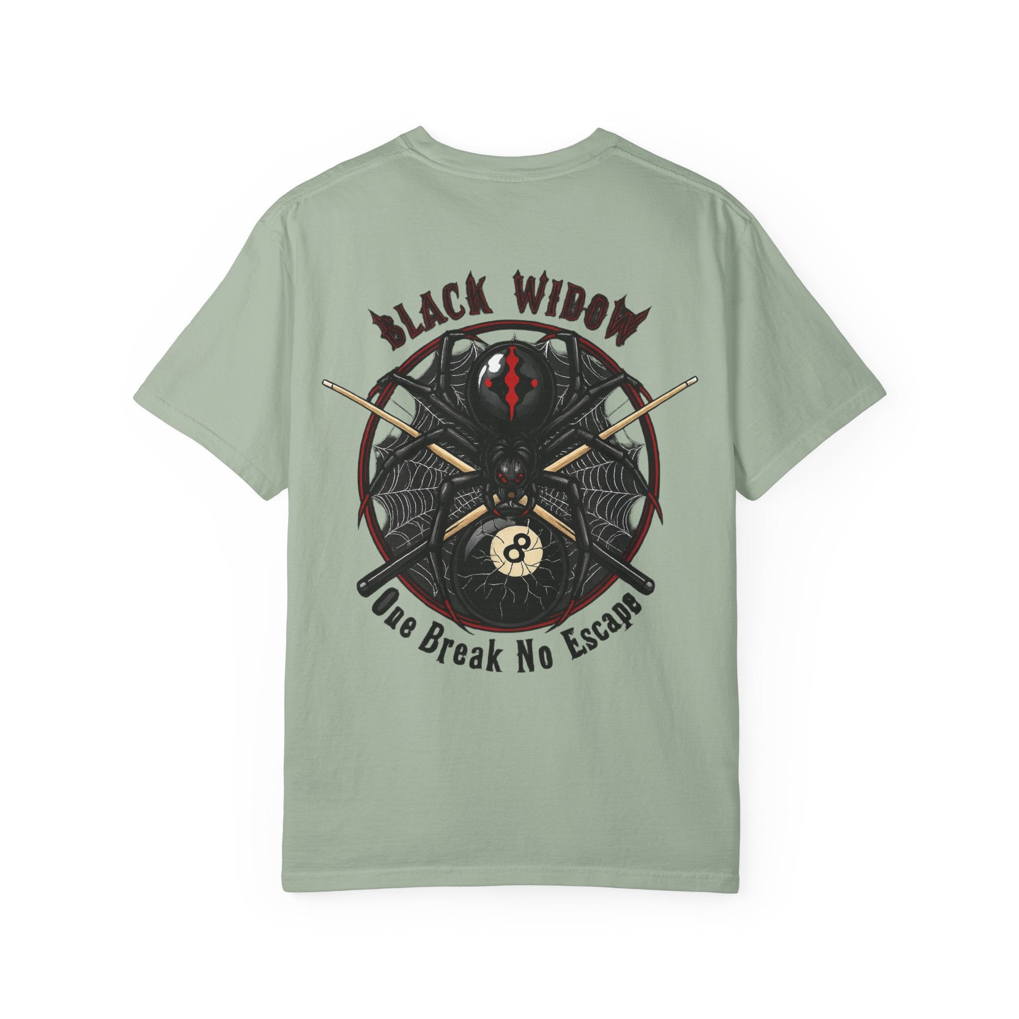 Black Widow One Break No Escape Billiards Comfort Colors Tee