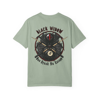 Black Widow One Break No Escape Billiards Comfort Colors Tee