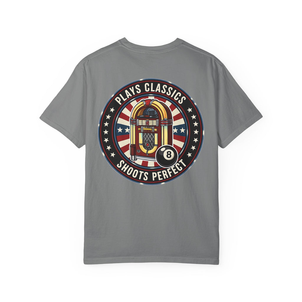Plays Classics, Shoots Perfect Classic Jukebox Billiards Comfort Colors Tee