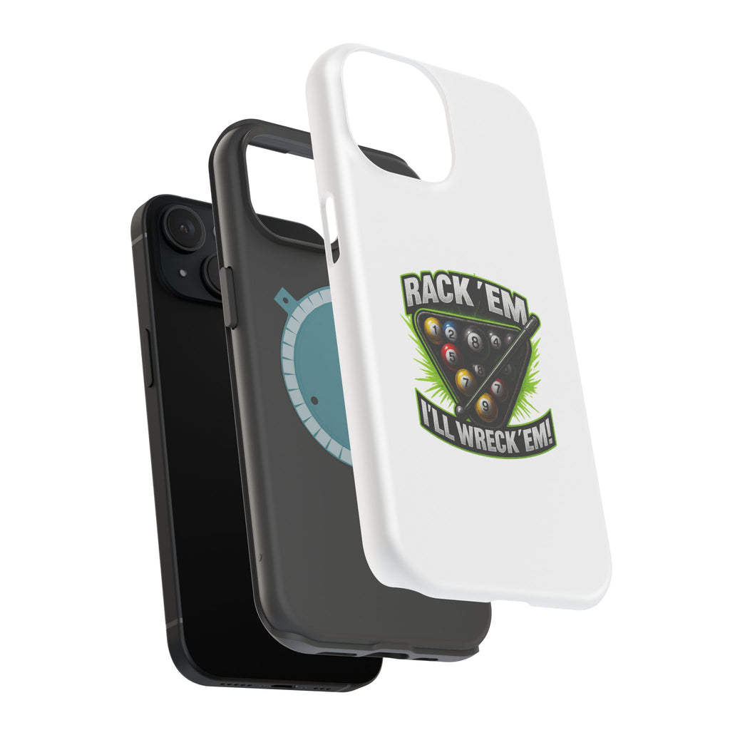 Magnetic Phone Case - Rack 'Em, I'll Wreck 'Em | Cool Custom Impact-Resistant Cases for Gamers & Pool Lovers, Perfect Gift for [...]