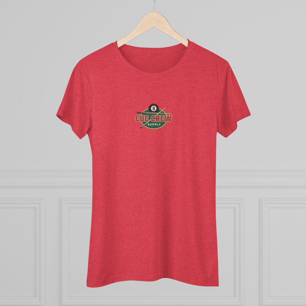 Pool Chick Means Business Ladies Billiards Next Level Tri-Blend Tee