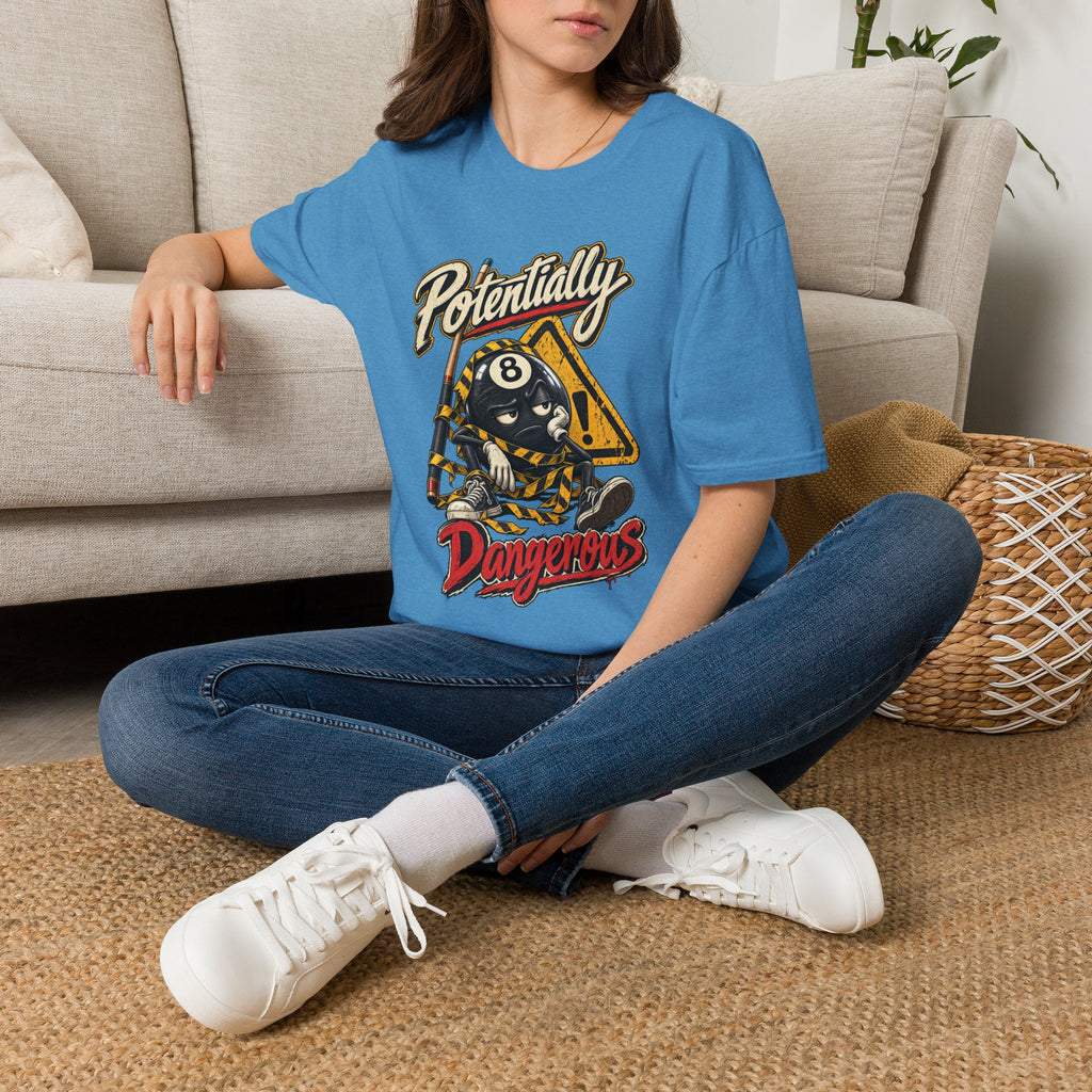 Potentially Dangerous – Funny 8-Ball Billiards T-Shirt – Pool Player Tee