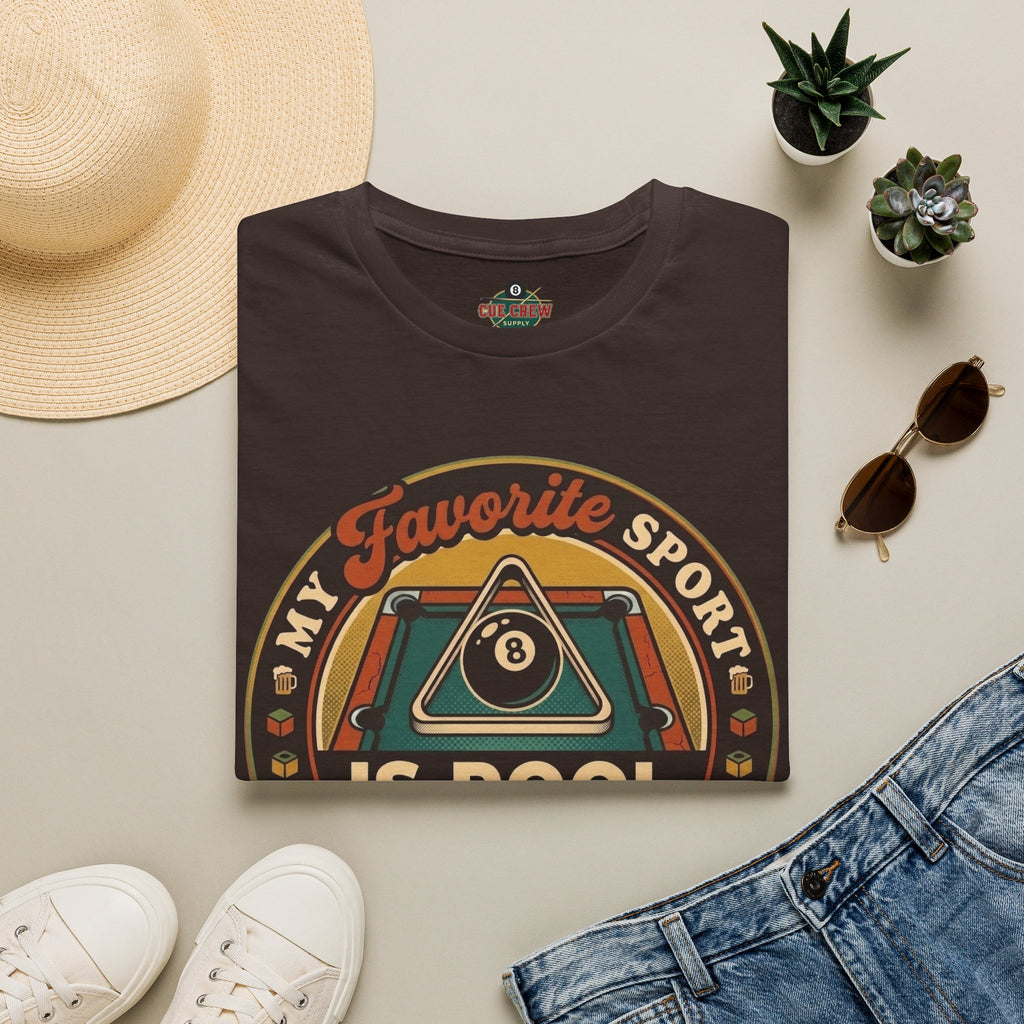 My Favorite Sport Is Pool Retro Billiards T-Shirt – Pool Player Tee