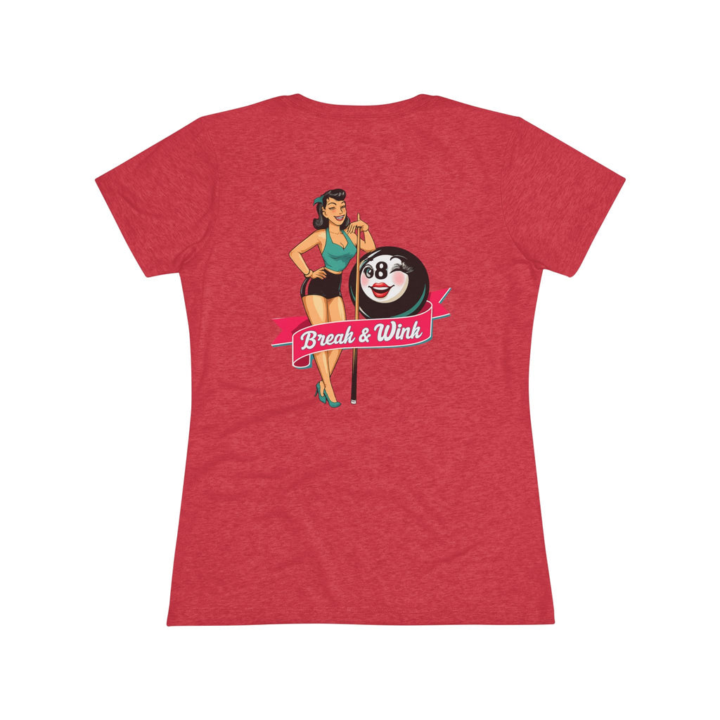 Break & Wink Next Level Women's Tri-Blend Tee