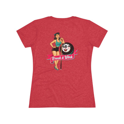 Break & Wink Next Level Women's Tri-Blend Tee