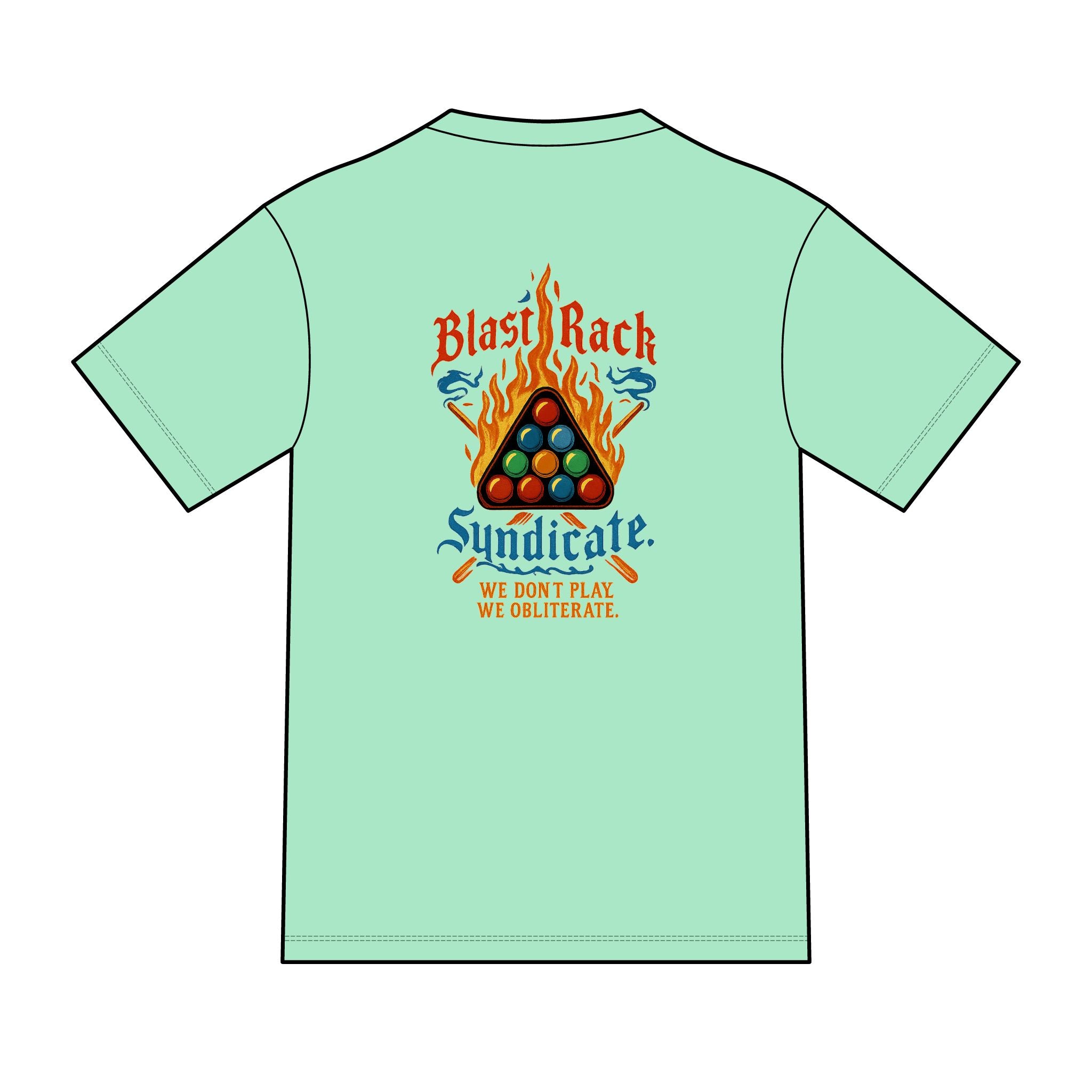 Blast Rack Syndicate Billiards Tri-Blend Tee