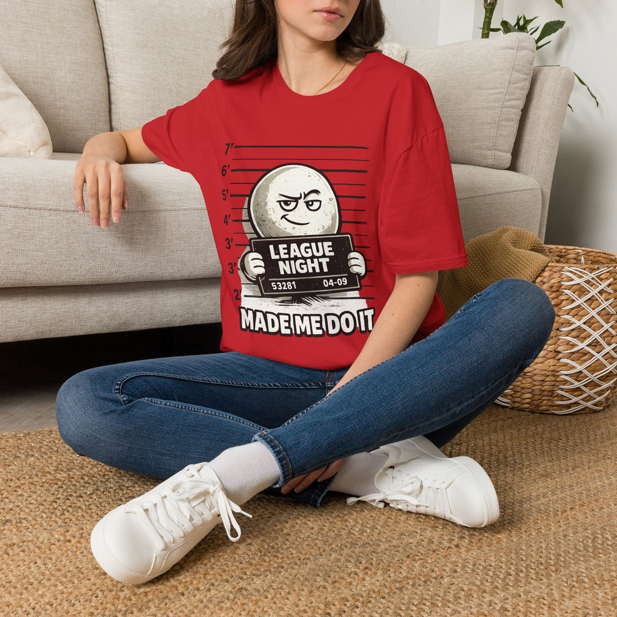 League Night Made Me Do It – Funny Billiards T-Shirt | Pool Player Tee