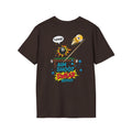Aim Shoot Swear Repeat Funny Billiards T-Shirt | Comic Pool Player Graphic Tee | Front & Back Print