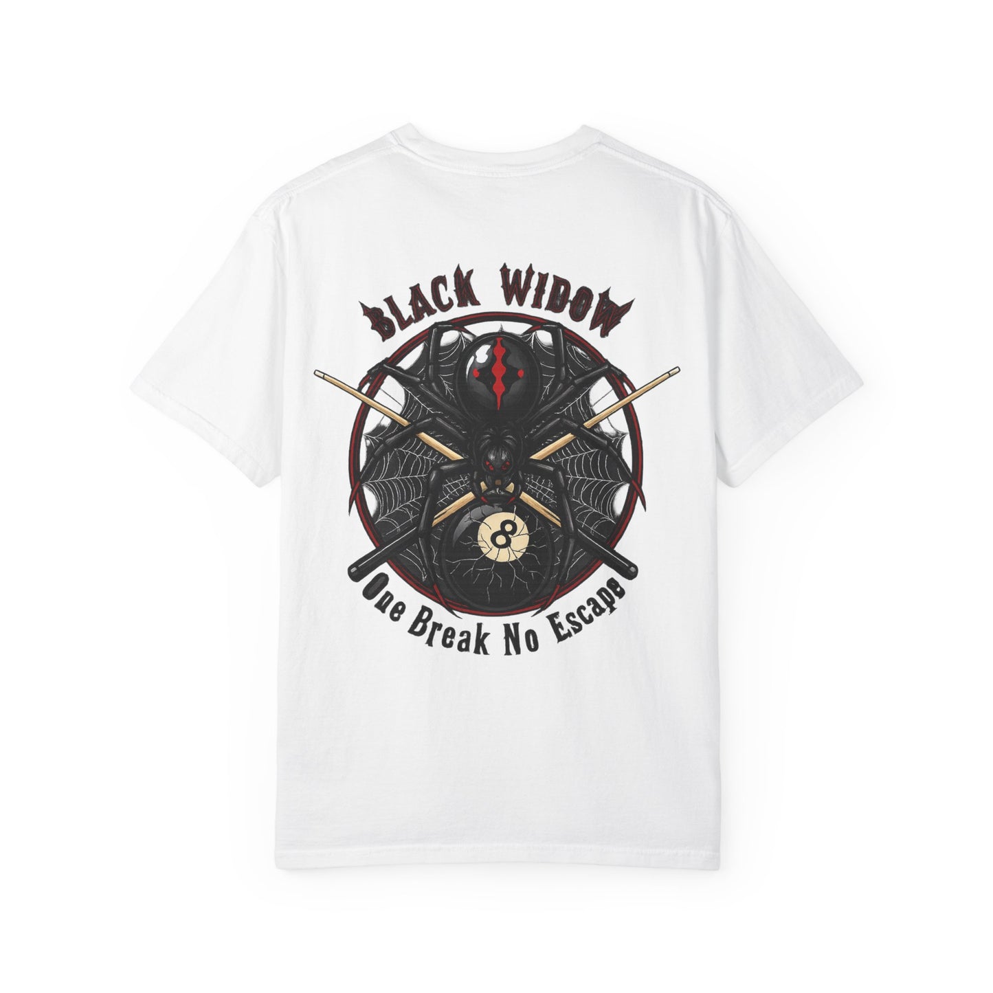 Black Widow One Break No Escape Billiards Comfort Colors Tee